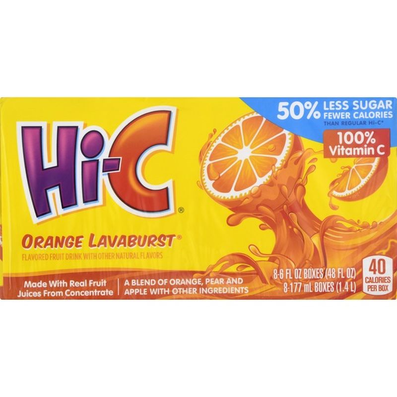 Hi-C Orange Lavaburst Cartons (8 oz) - Instacart