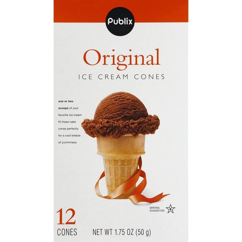 Publix Ice Cream Cones Original 1 75 Oz Instacart