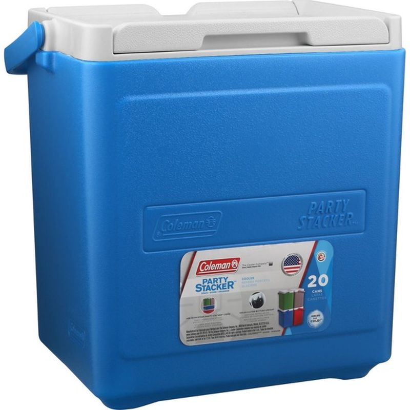 Coleman Cooler, Party Stacker, Blue, 20 Cans (1 each) Instacart