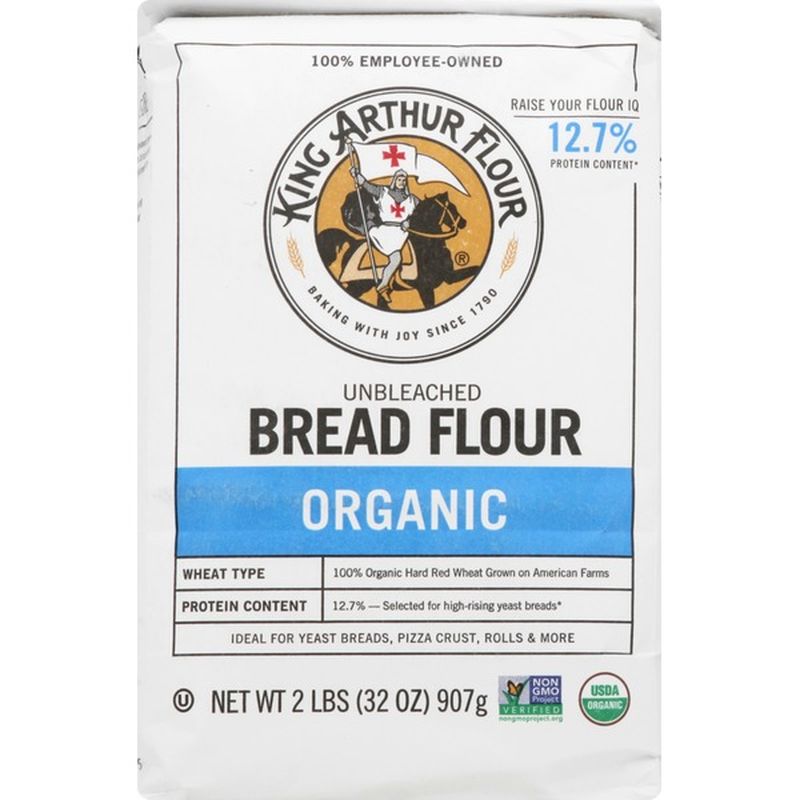 King Arthur Flour Organic Unbleached Bread Flour (32 Oz) - Instacart