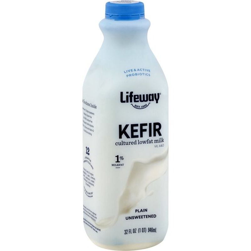 Lifeway Kefir Plain Unsweetened Cultured Lowfat Milk (32 Fl Oz) From ...