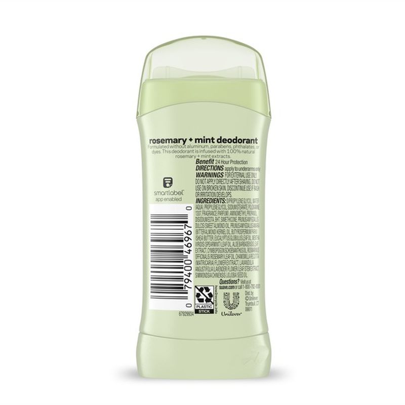 Suave Aluminum Free Deodorant For Women Rosemary Mint (2 6 oz Suave Aluminum Free Deodorant For Women Rosemary Mint (2 6 oz