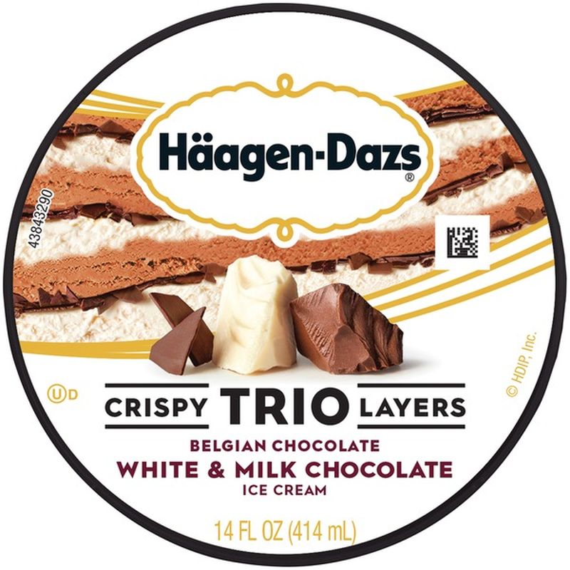 Haagen Dazs Trio Crispy Layers White And Milk Chocolate Ice Cream 14 Fl Oz From Giant Food 0667