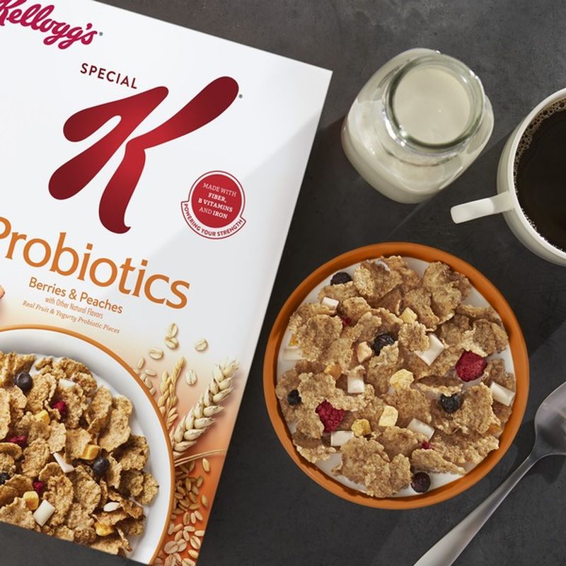 Kellogg's Special K Probiotics Breakfast Cereal Berries and Peaches (10 ...