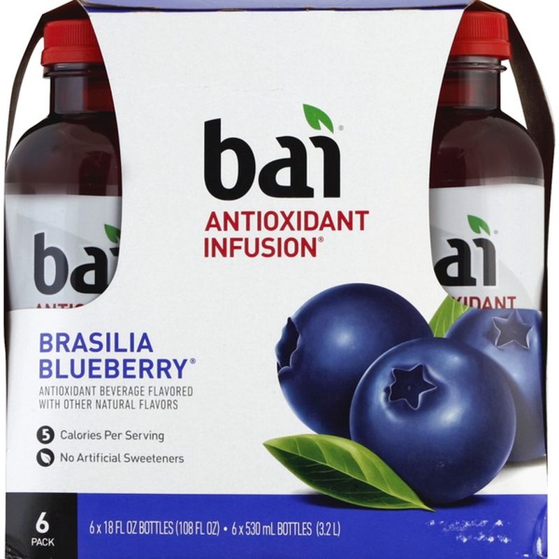 Bai Antioxidant Infusion Beverage Brasilia Blueberry (18 fl oz) Instacart