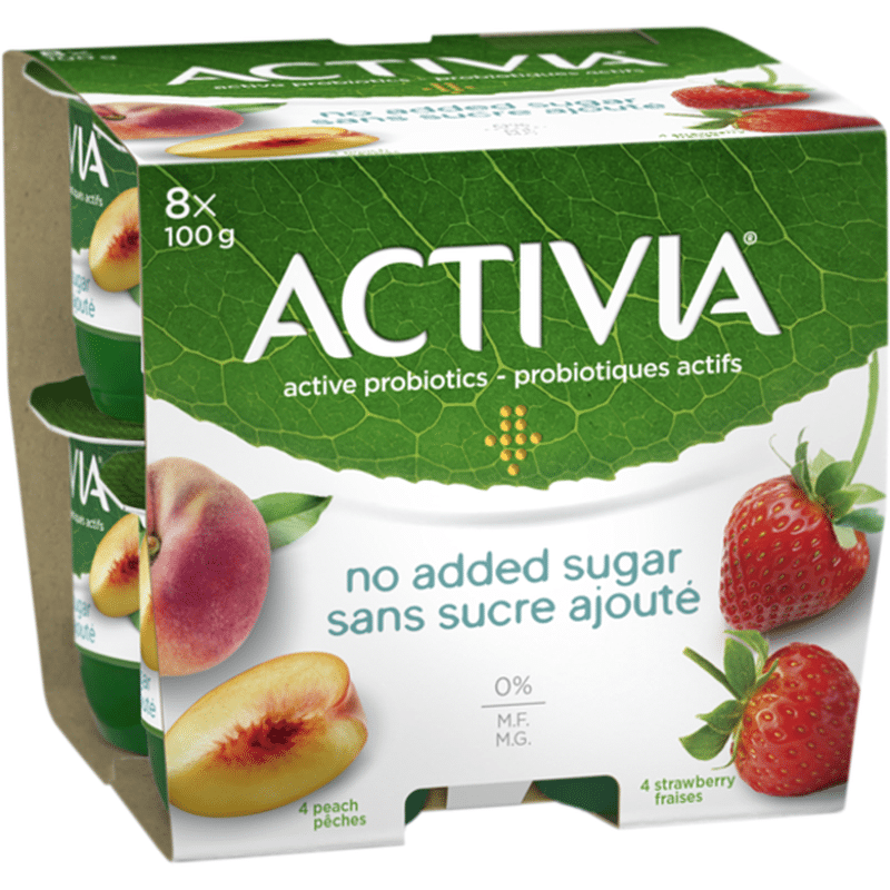 Strawberry & Peach Fat Free Probiotic Yogurt