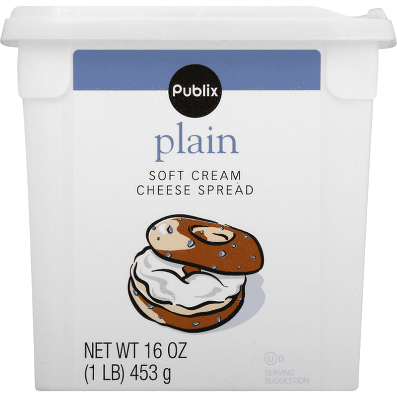 Publix Cream Cheese Spread, Soft, Plain (16 oz) Instacart