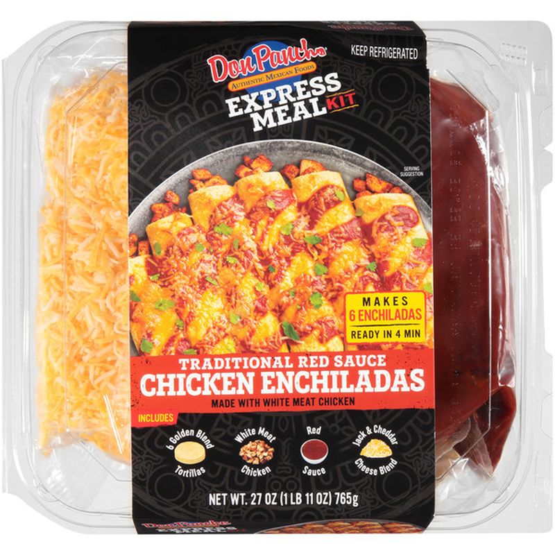 Don Pancho Traditional Red Sauce Chicken Enchiladas Express Meal Kit