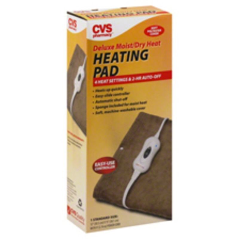 CVS Health Deluxe Moist/Dry Heat Heating Pad Standard Size (1 ct