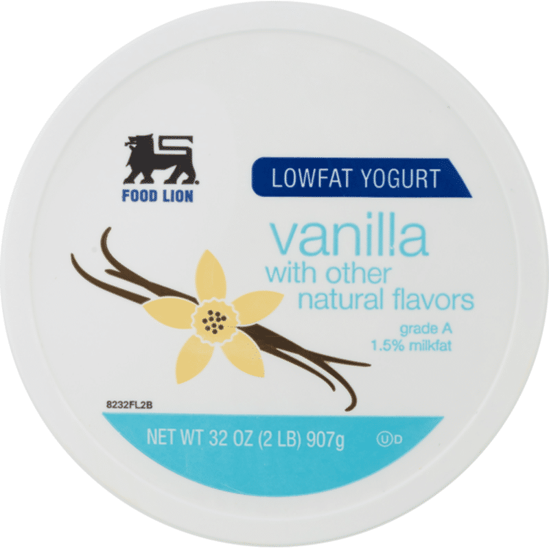 Food Lion Yogurt, Lowfat, Vanilla, Cup/Tub (32 oz) - Instacart