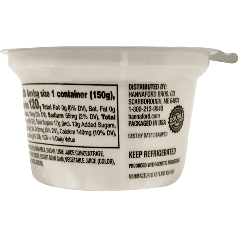 Hannaford Greek Nonfat Key Lime Yogurt (5.3 oz) Instacart