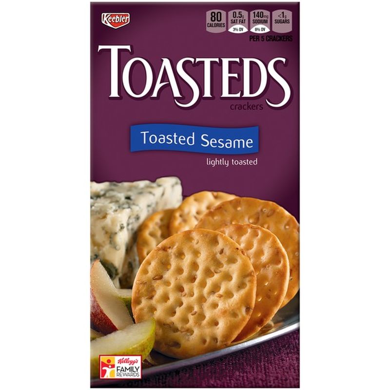 Keebler Toasteds Toasted Sesame Crackers (8 oz) Instacart