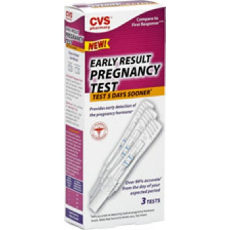 CVS Early Result Pregnancy Test (3 ct) Instacart