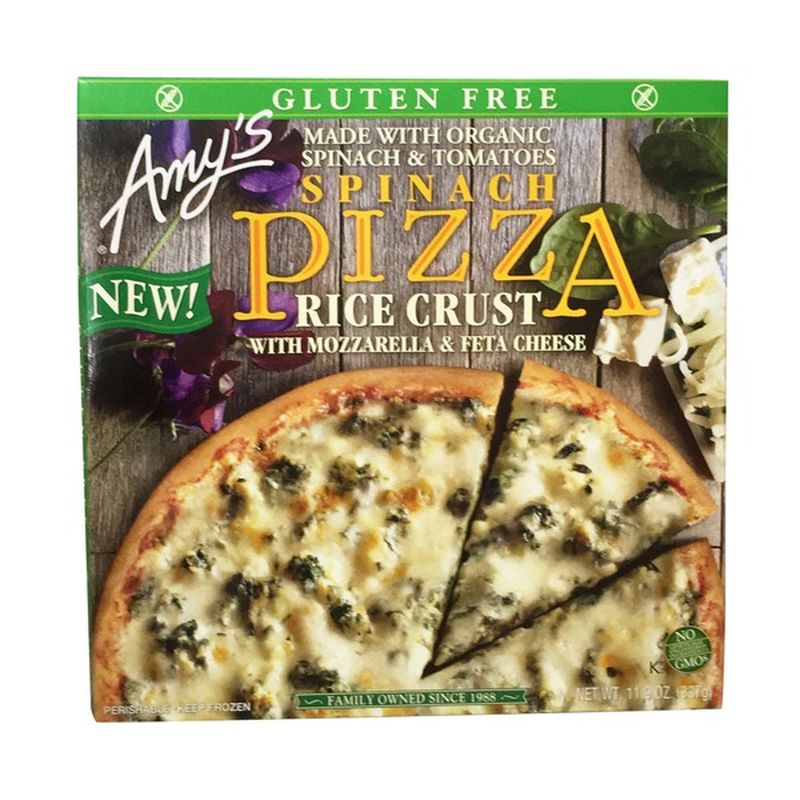 Amy S Spinach Pizza Rice Crust 11 9 Oz Instacart