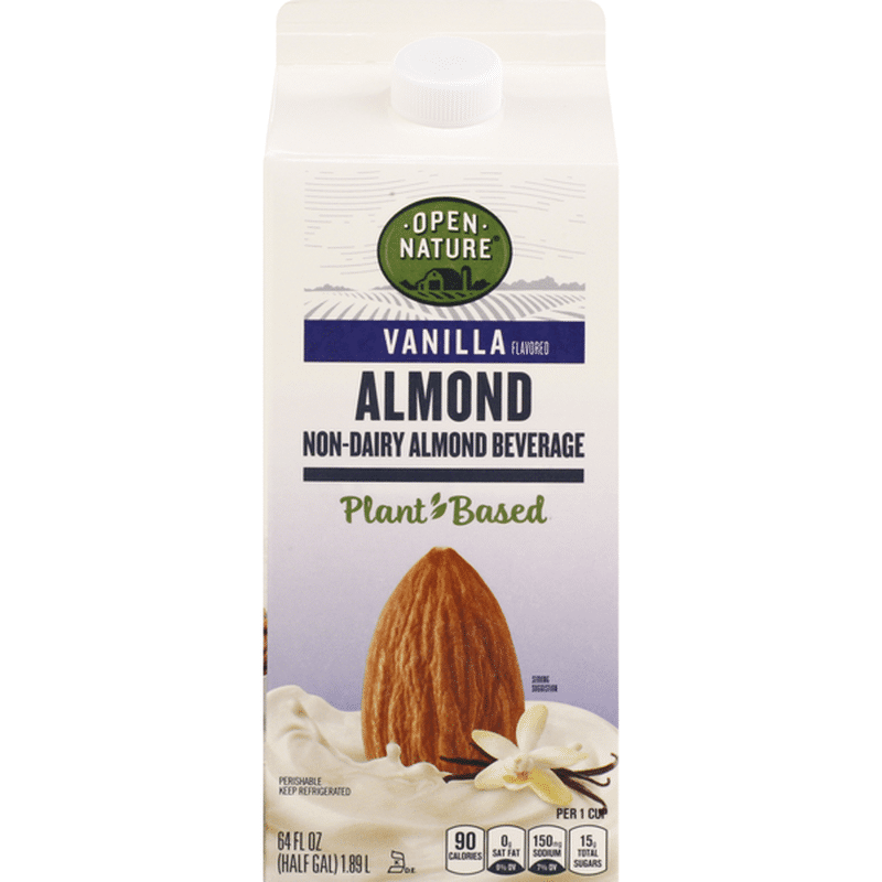 Open Nature Almond Beverage, NonDairy, Vanilla (64 oz) from Safeway