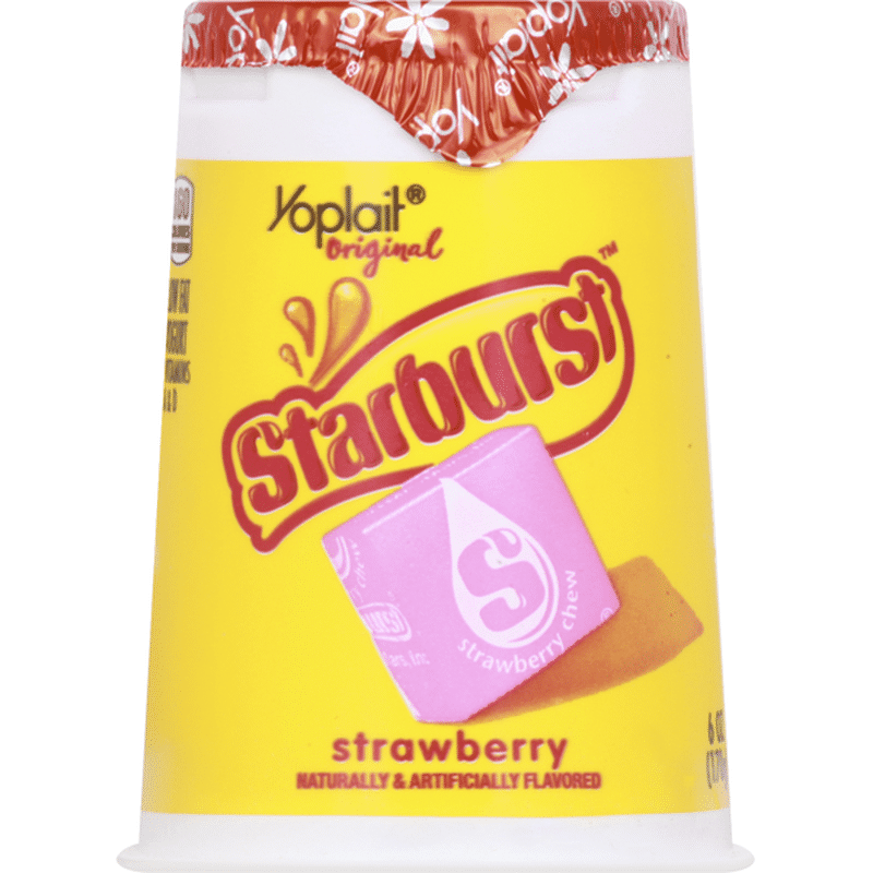 Yoplait Yogurt Low Fat Starburst Strawberry 6 Oz Instacart