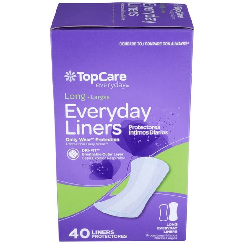 TopCare Liners, Daily Wear, Long (40 each) Instacart