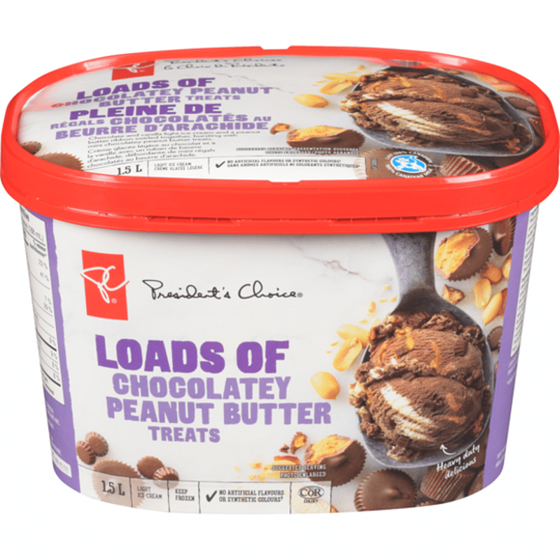 Loads of Chocolatey Peanut Butter Treats Ice Cream (1500 ml) Instacart