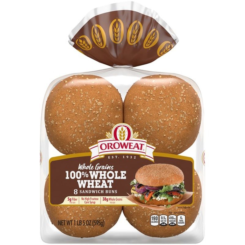 Brownberry/Arnold/Oroweat 100% Whole Wheat Sandwich Buns