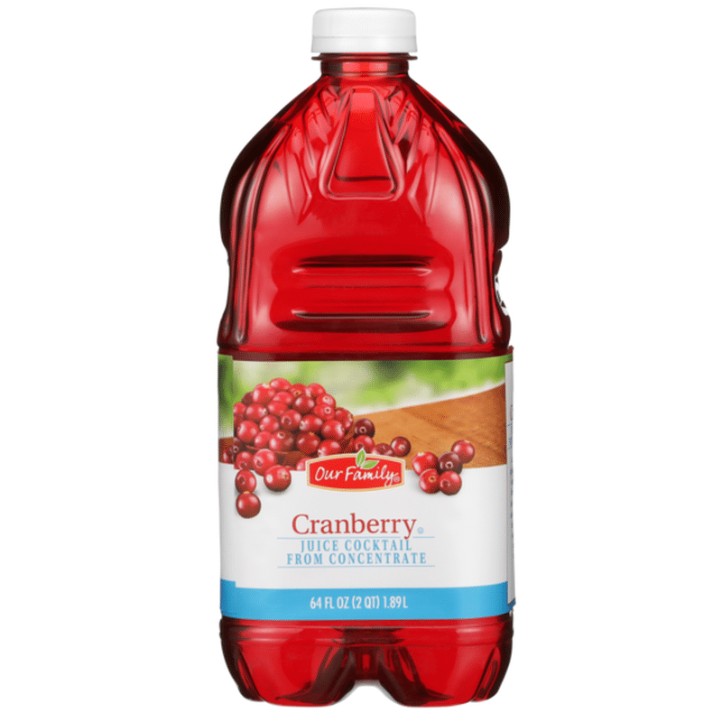Our Family Cranberry Juice Cocktail From Concentrate (64 fl oz) Instacart