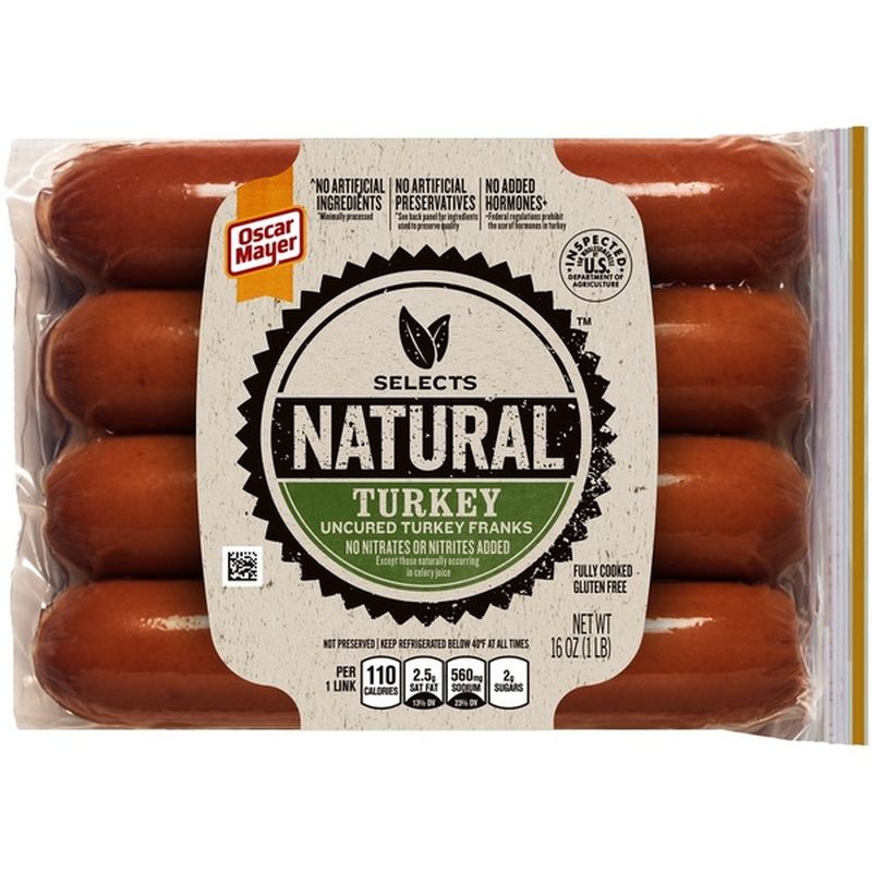 Oscar Mayer Selects Turkey Hot Dogs (16 oz) from King Soopers Instacart
