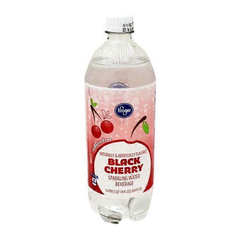 Kroger Sparkling Water Beverage, Black Cherry (33.8 fl oz) from Kroger