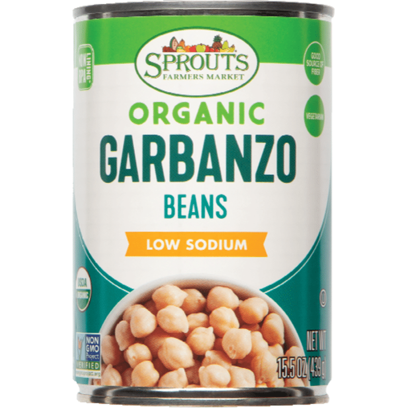 Sprouts Low Sodium Organic Garbanzo Beans (15 oz) Delivery or Pickup