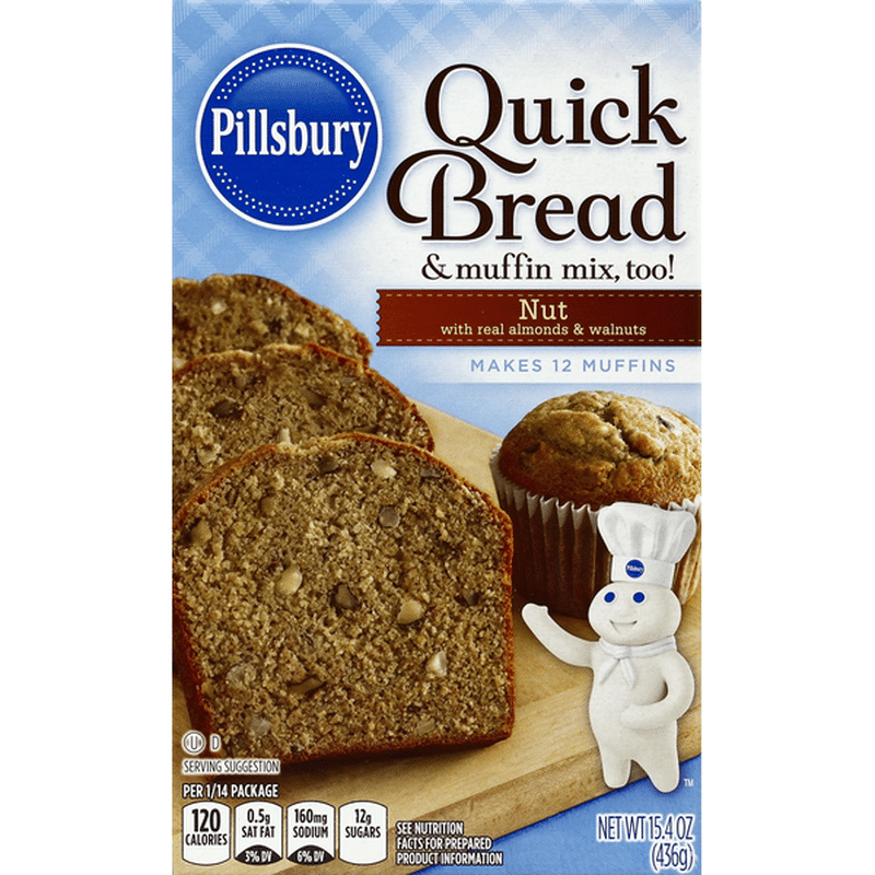Pillsbury Quick Bread & Muffin Mix, Nut (15.4 oz) Instacart