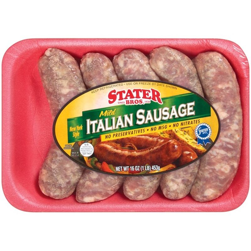 Stater Bros Mild Italian Sausage (16 oz) from Stater Bros. Instacart