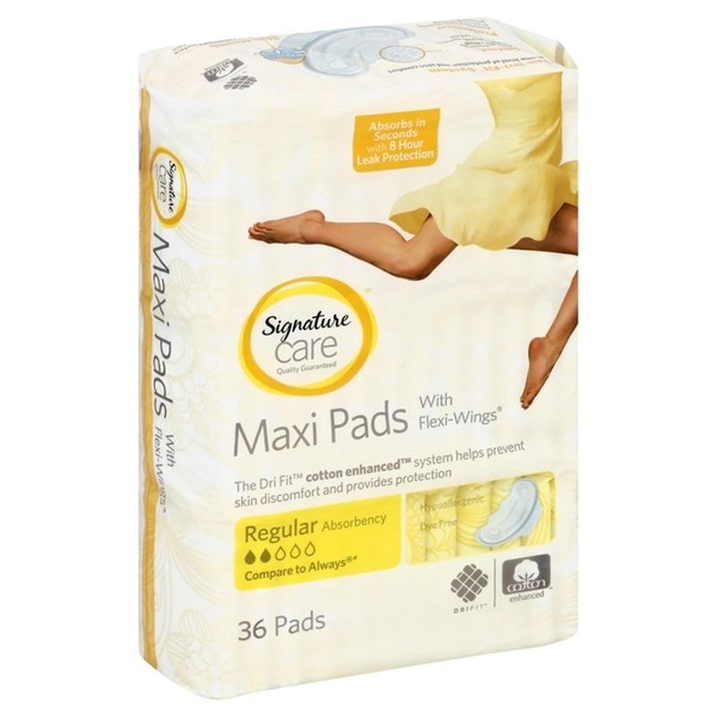 Signature Care Maxi Pads With Wings (g) from Safeway Instacart