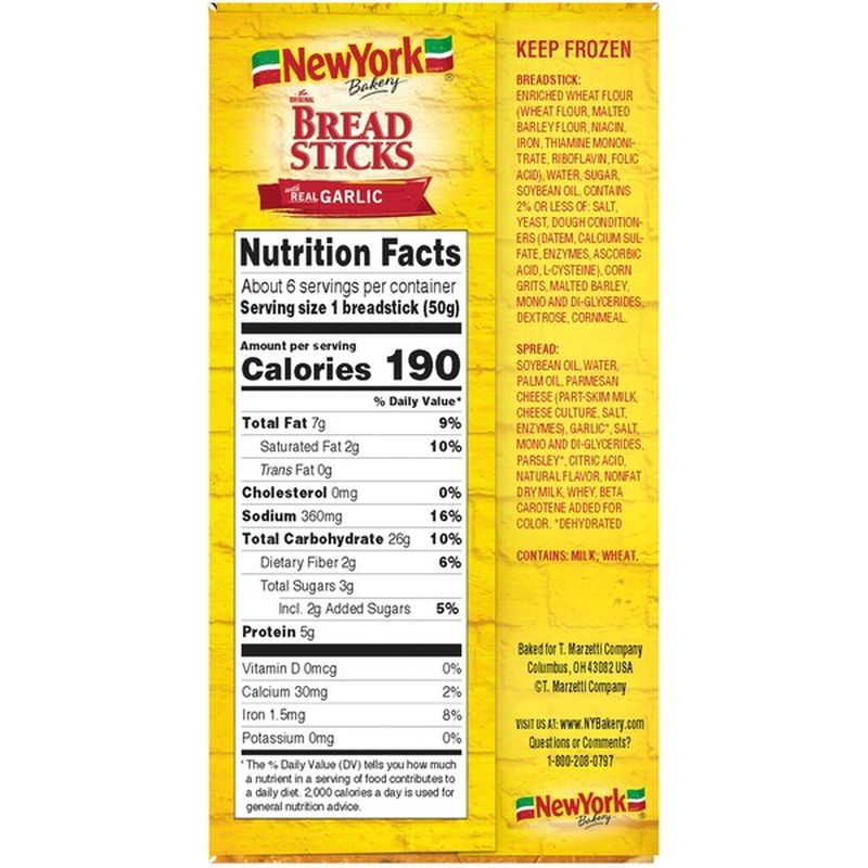 New York Bakery Bread Sticks with Real Garlic (10.5 oz) from Publix