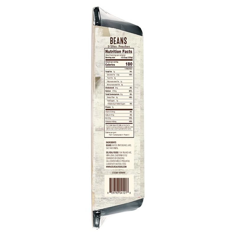 Del Real Foods Rice and Refried Beans, 64 oz