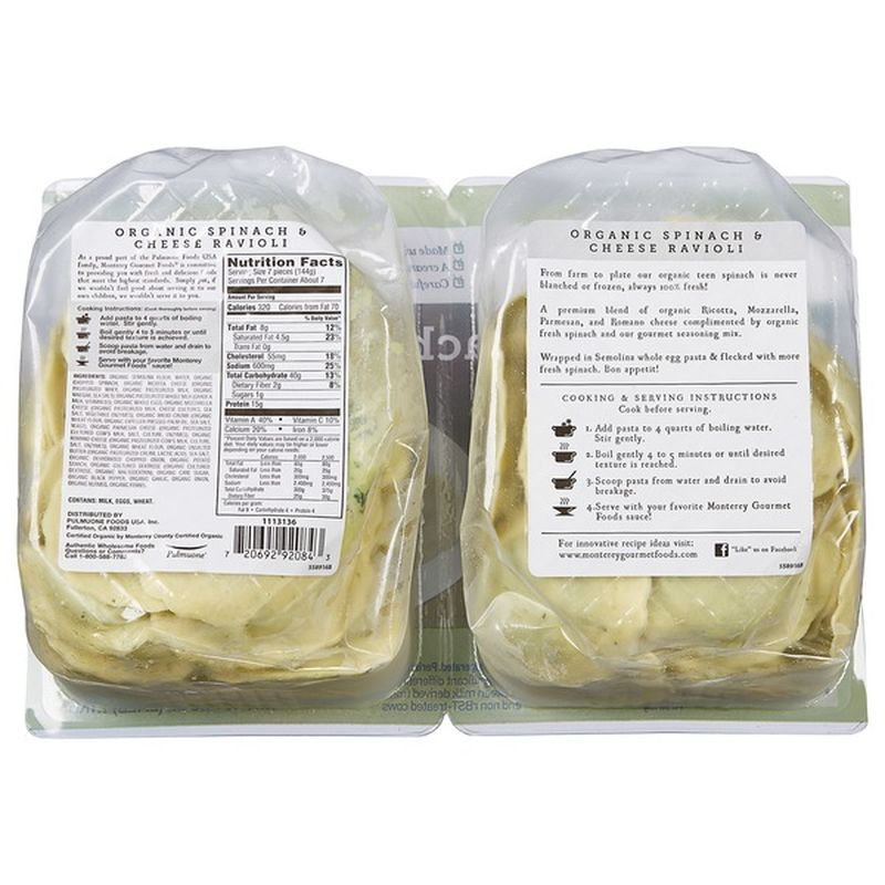 Organic Spinach & Cheese Ravioli (38 oz) - Instacart