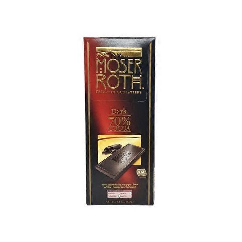 Moser Roth Dark Chocolate 70% Cocoa Chocolate Bar