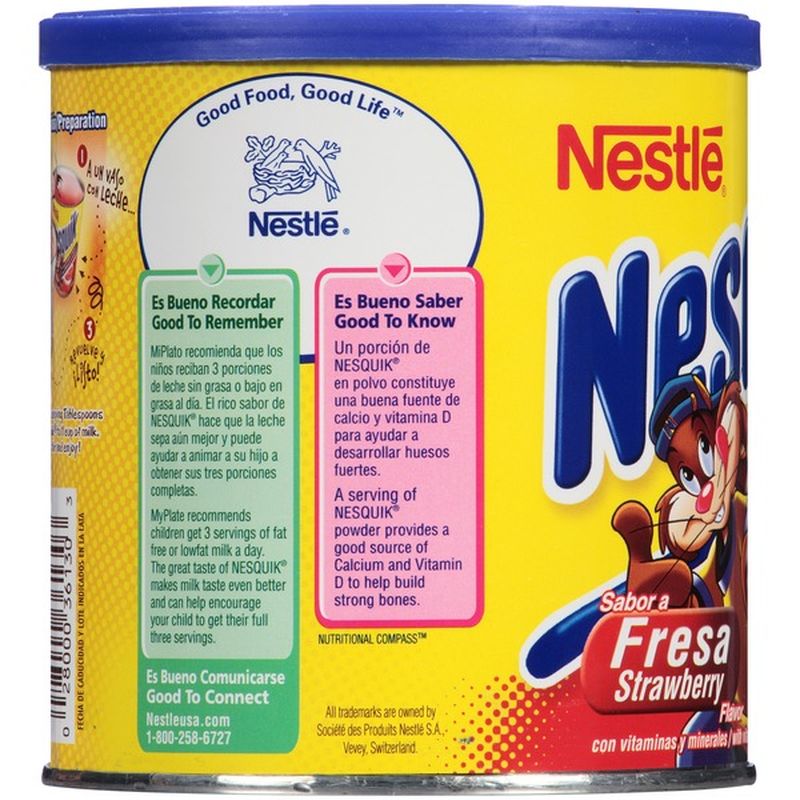 Nestle Nesquik Strawberry Powder Drink Mix (14.1 oz) from FoodsCo Instacart