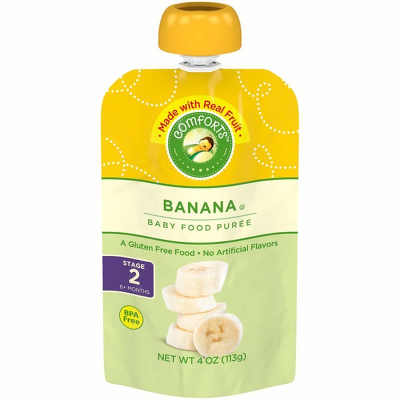 Comforts For Baby Purred Baby Food, Banana