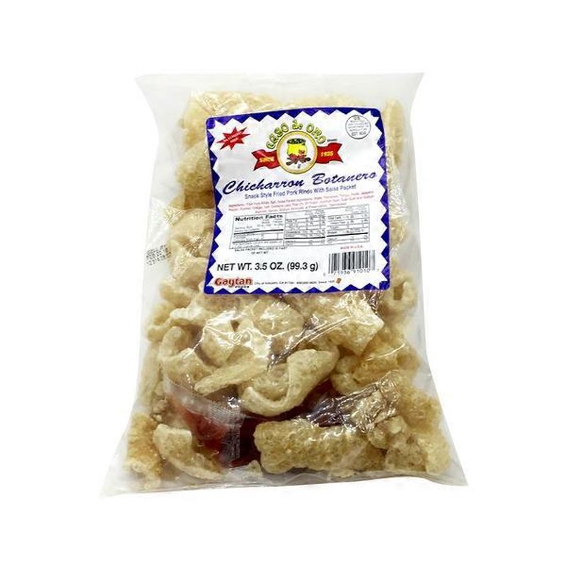 Caso De Oro Snack Style Pork Rinds With Salsa Packet (3.5 oz) Instacart