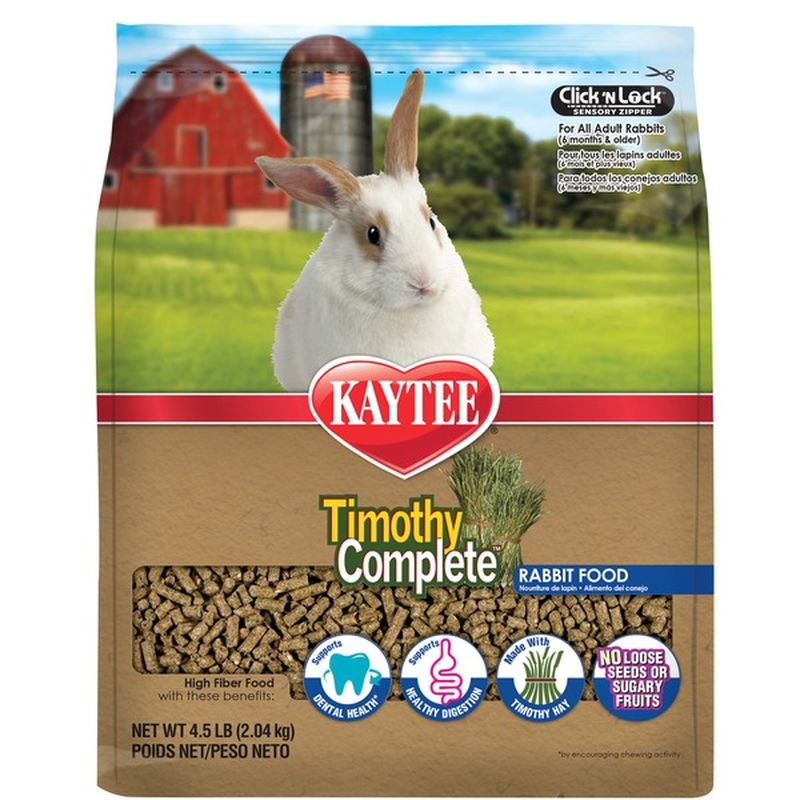 kaytee timothy complete rabbit food 9.5 lbs