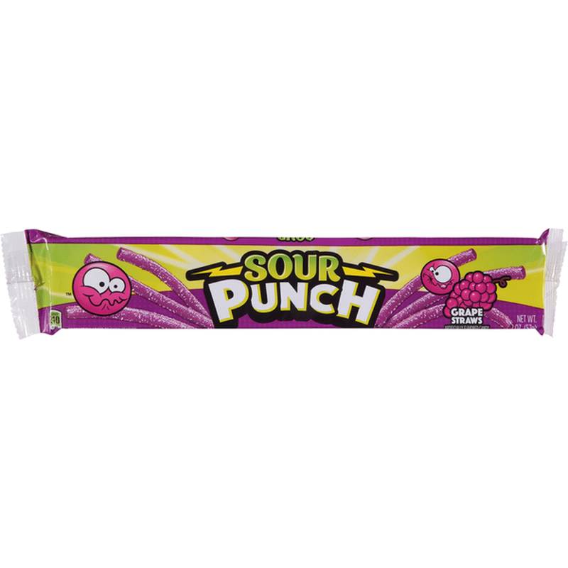 Sour Punch Candy, Grape Straws (2 oz) Delivery or Pickup Near Me