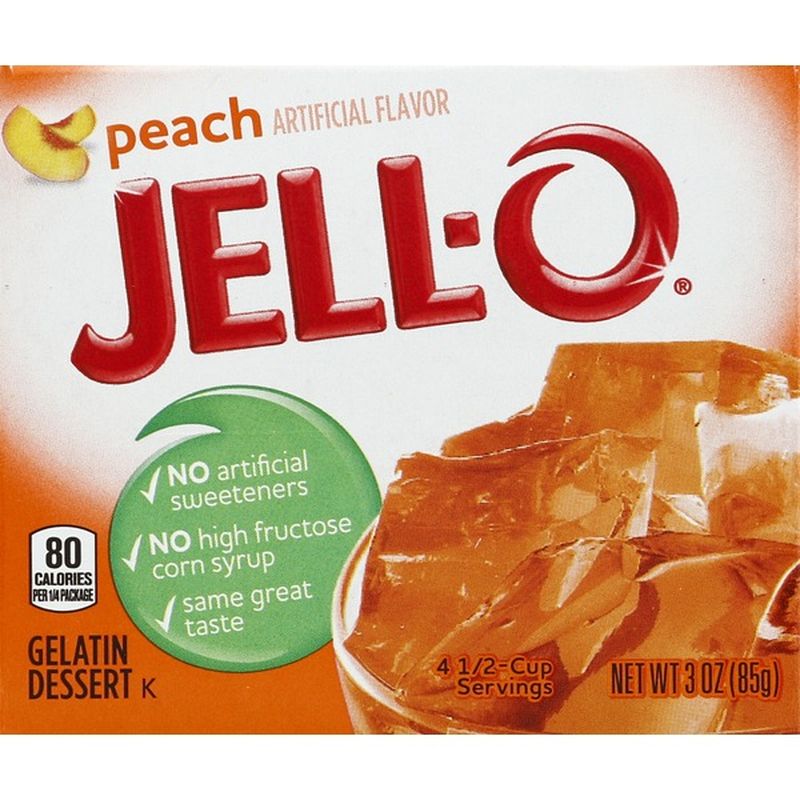 JellO Peach Gelatin Dessert (3 oz) from ShopRite Instacart