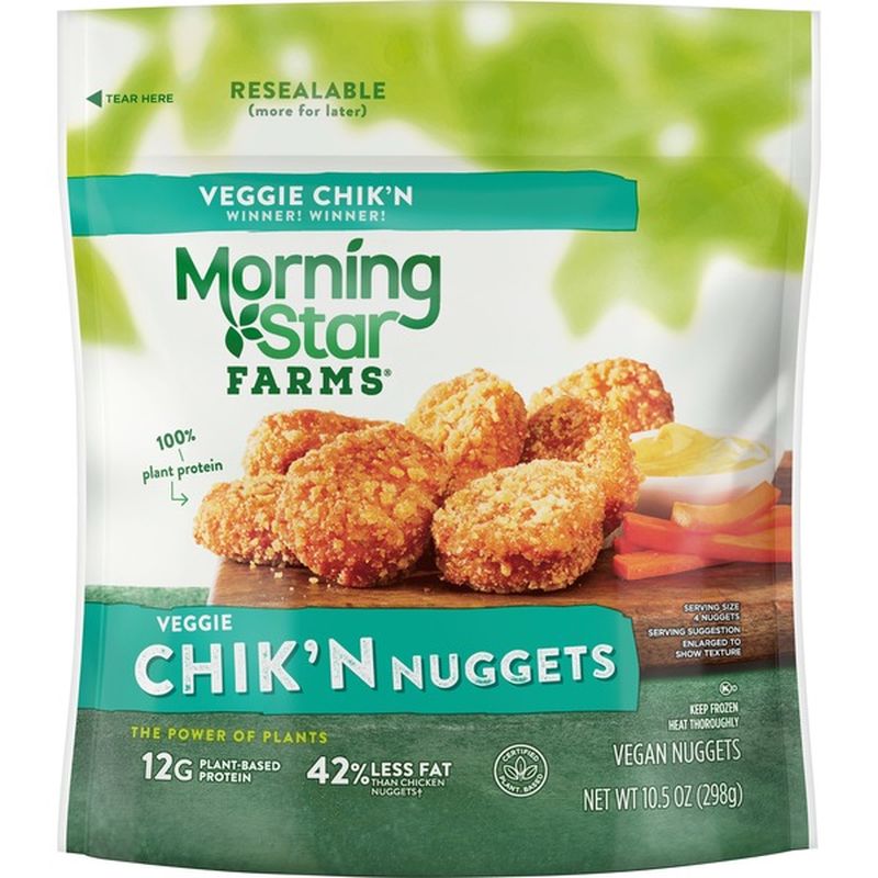 Morning Star Farms Veggie Chik'n Nuggets Original (10.5 oz) from Market ...