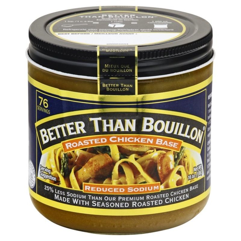 Better Than Bouillon Roasted Chicken Base, Reduced Sodium (16 oz