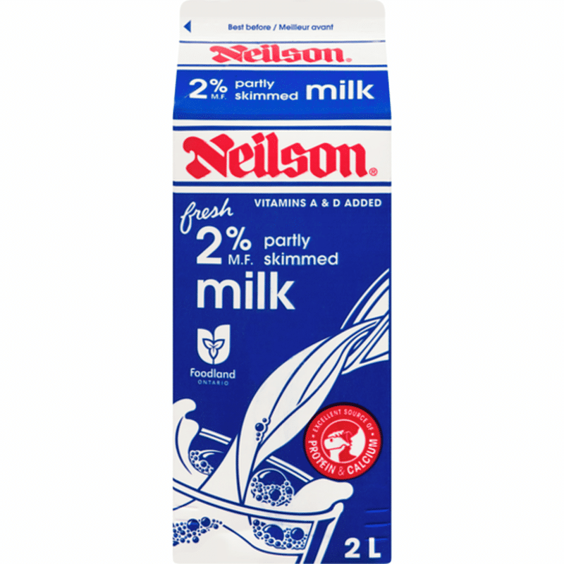 Neilson 2% Milk Carton (2000 ml) from Fortinos - Instacart