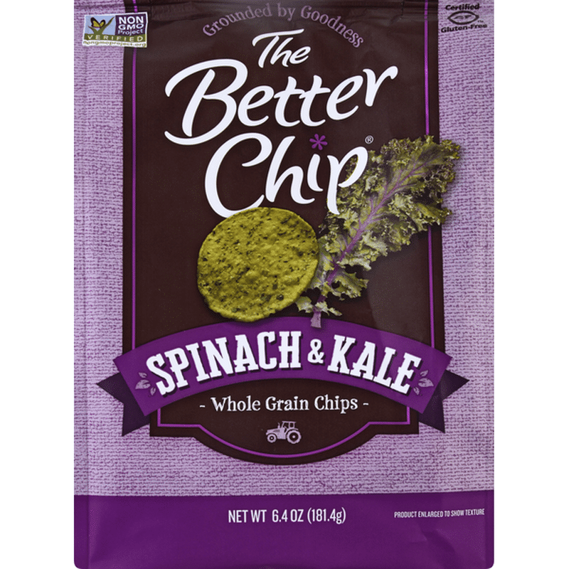 The Better Chip Whole Grain Chips, Spinach & Kale (6.4 oz) Instacart