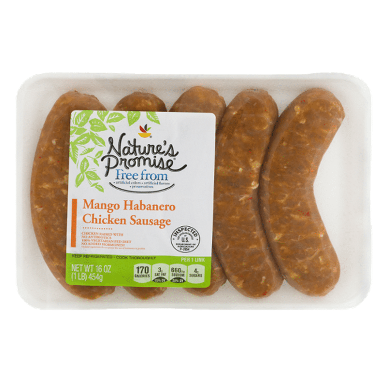 Nature's Promise Chicken Sausage Mango Habanero (16 oz) from Giant Food
