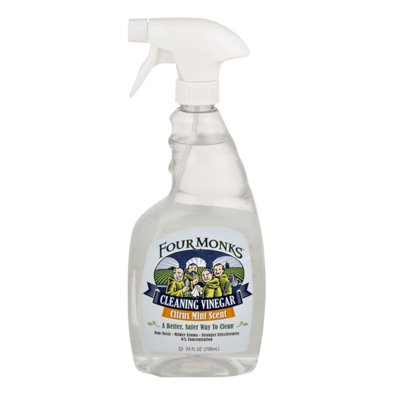 Four Monks Cleaning Vinegar Citrus Mint Scent (24 Fl Oz) - Instacart