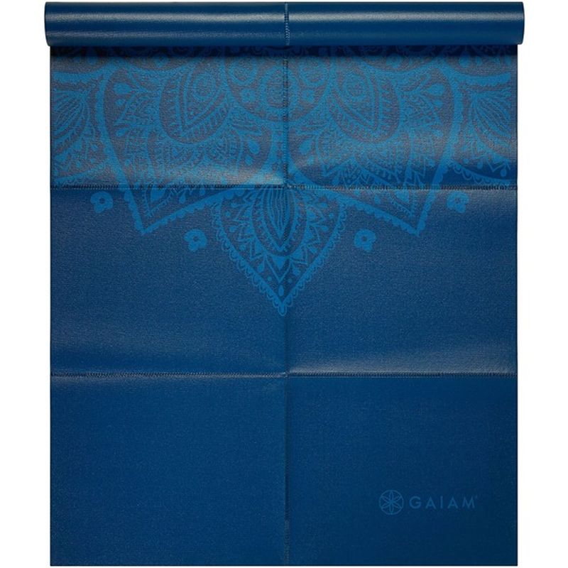 Gaiam 2 Mm Blue Sundial Foldable Yoga Mat