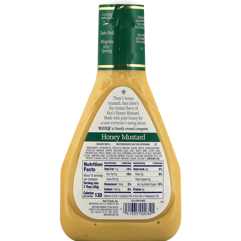 Ken's Steak House Dressing, Honey Mustard (16 fl oz) Instacart