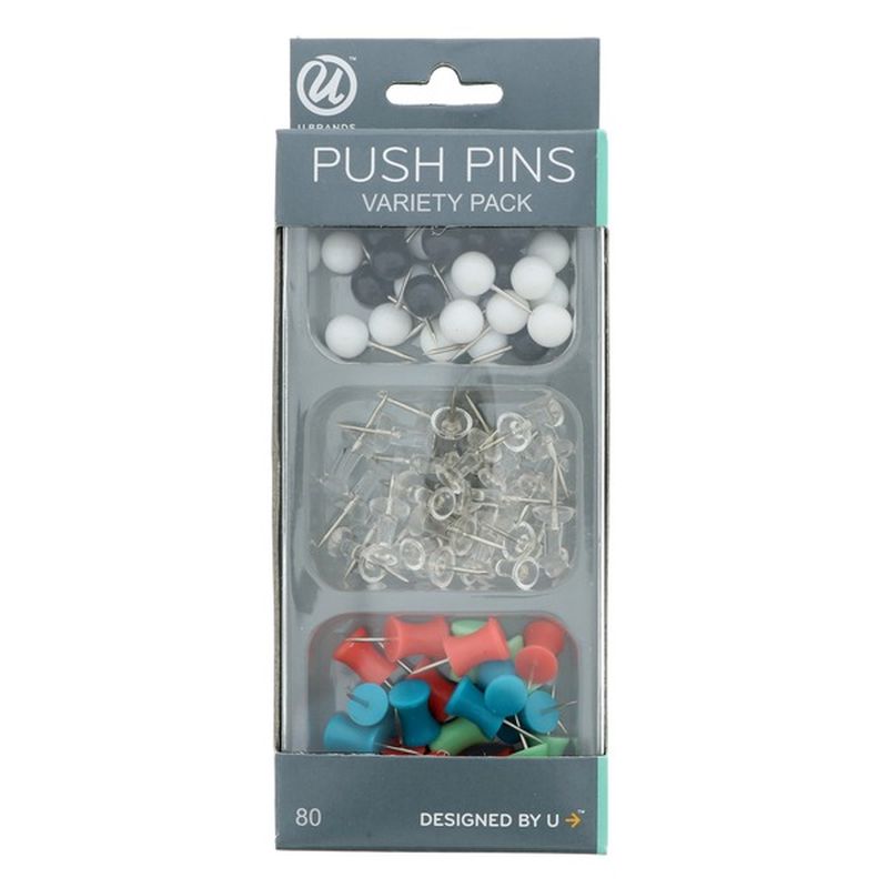 U Brands Push Pins Variety Pack
