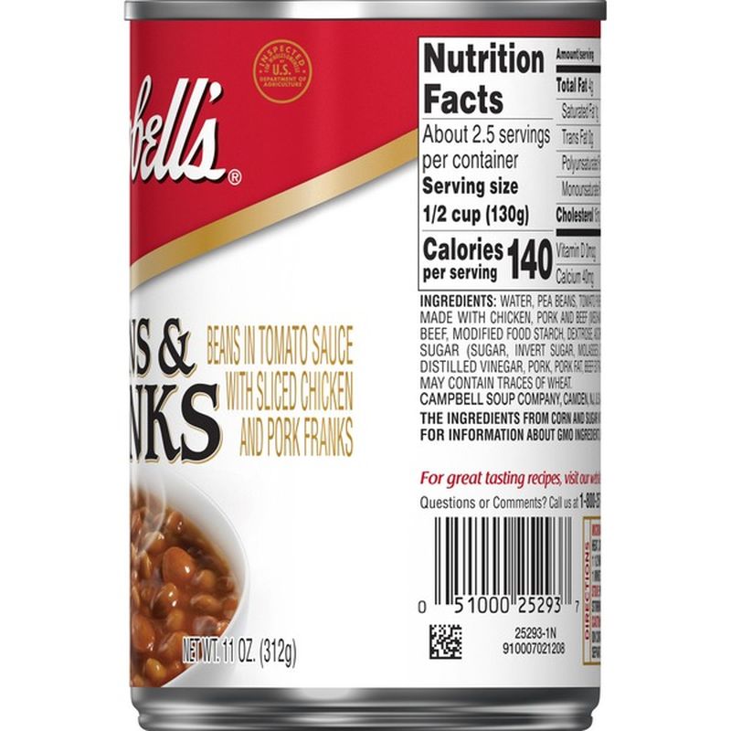 Campbell's® Beans & Franks (11 oz) Instacart